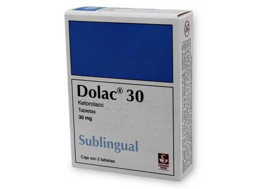 DOLAC SUBLINGUAL 2 TAB 30 MG