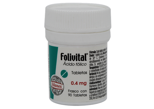 FOLIVITAL 90 TAB 0.4 MG