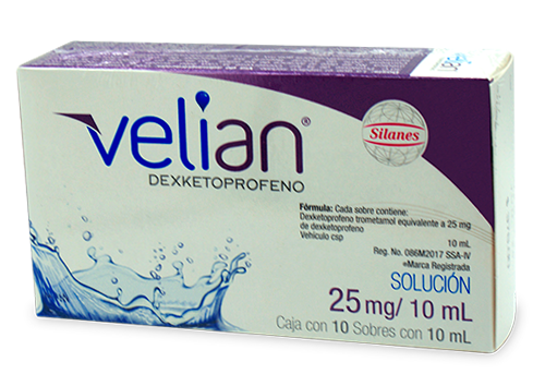 VELIAN 10 SOBRES 25 MG
