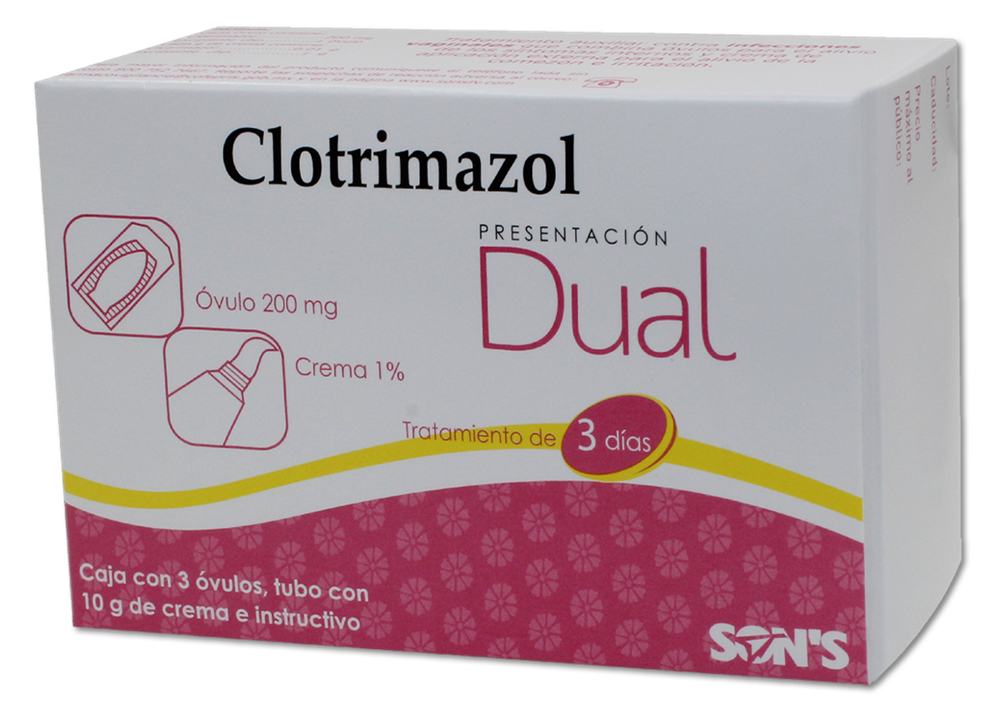 CLOTRIMAZOL DUAL 3 OVS 200MG 1CMA 10G 1%