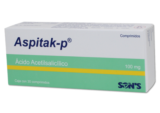 ASPITAK-P 30 COMP 100 MG