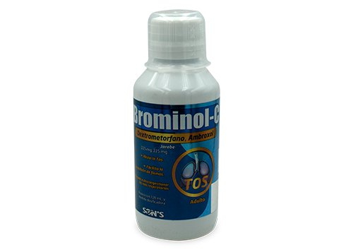 BROMINOL-C 1 SOL 225/225 MG/120 ML