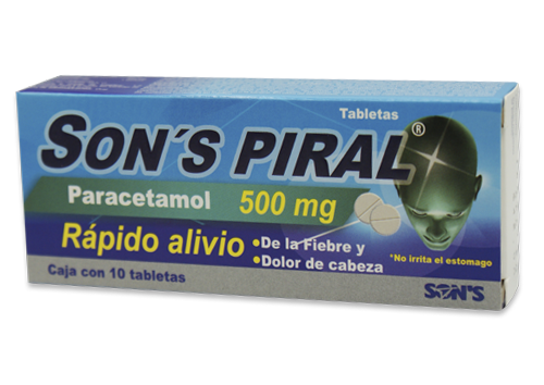 SONS PIRAL 10 TAB 500 MG