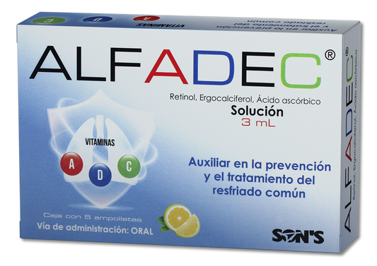 ALFADEC 1 SOL C/5 AMP 3 ML