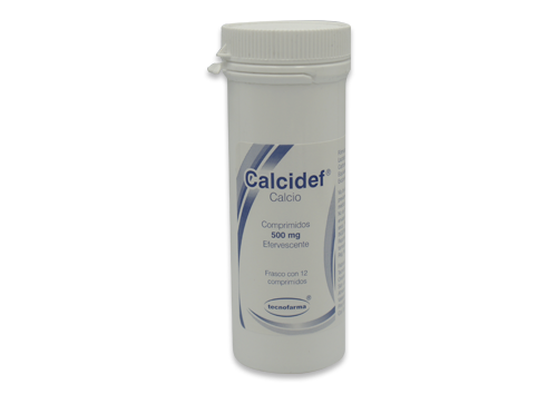 CALCIDEF EFERV 12 COMP 500 MG
