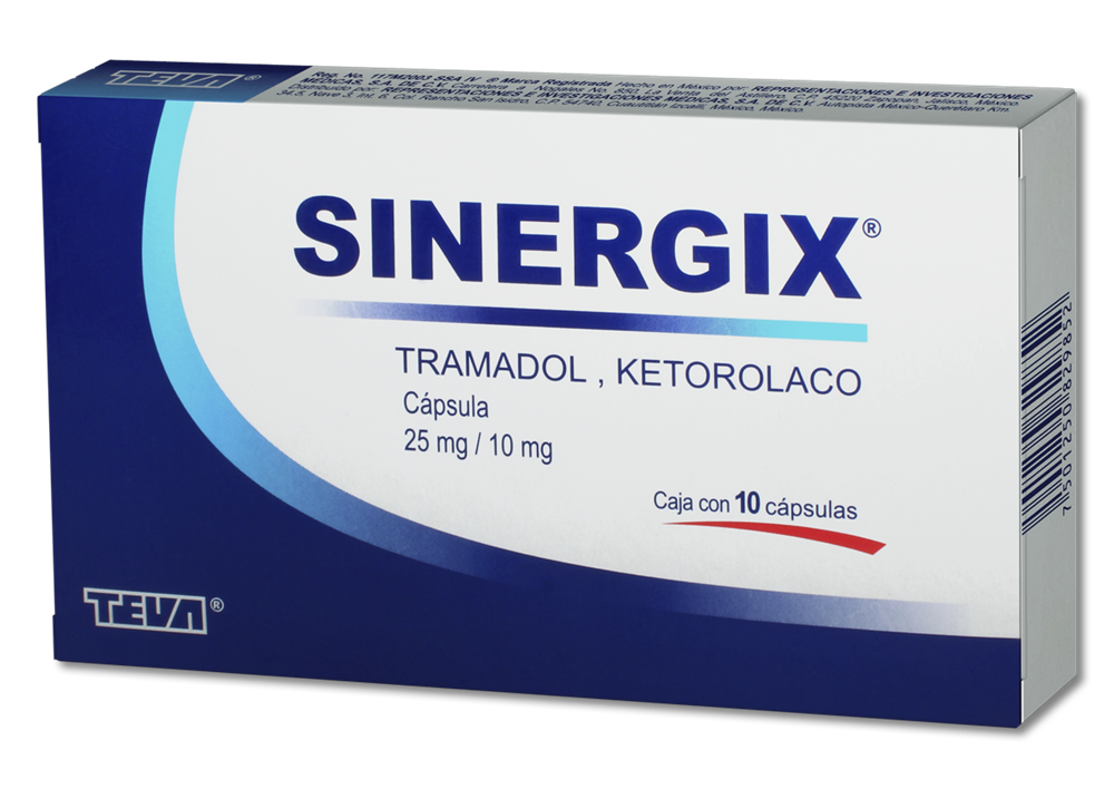 SINERGIX 10 CAP 10 MG / 25 MG