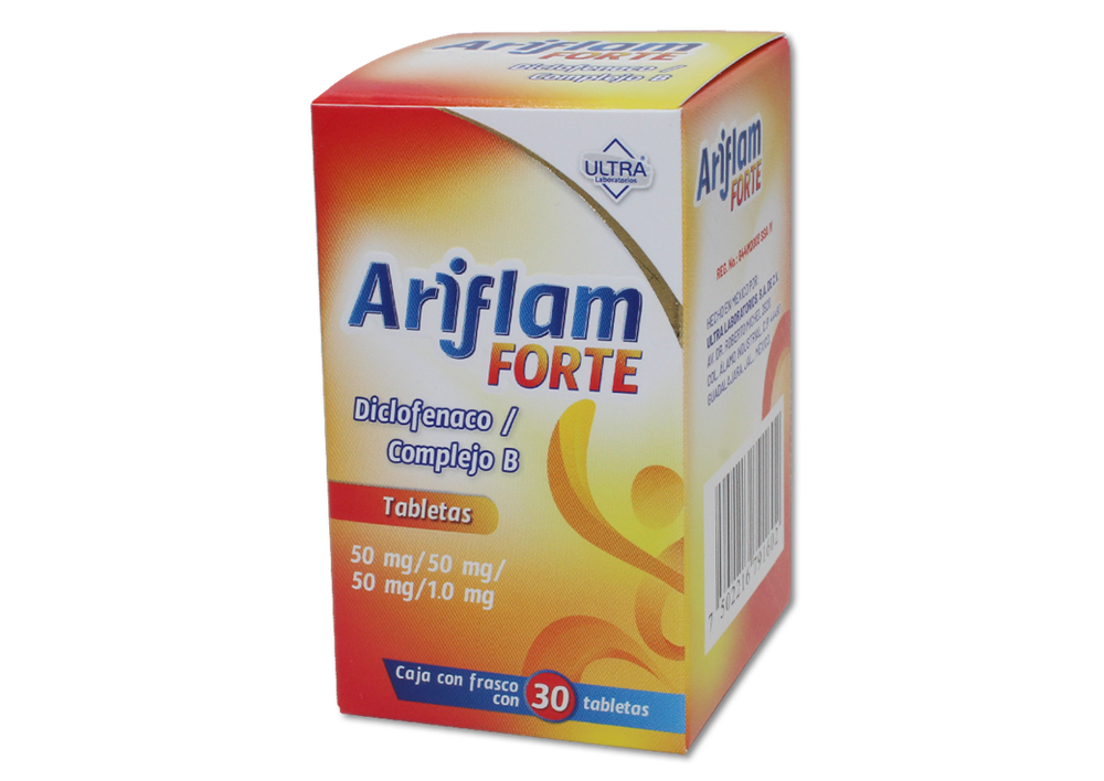 ARIFLAM FORTE 30 GRAG 50/50/50/1 MG