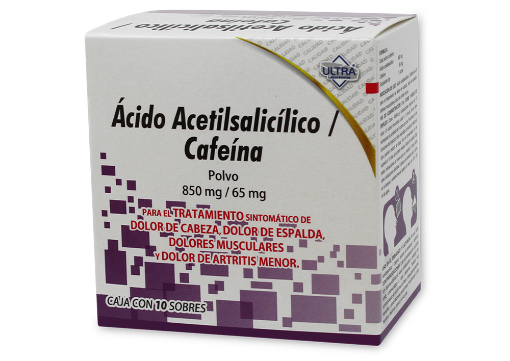 ACI ACETIL/ CAFEINA 10 SOB 850/65 MG