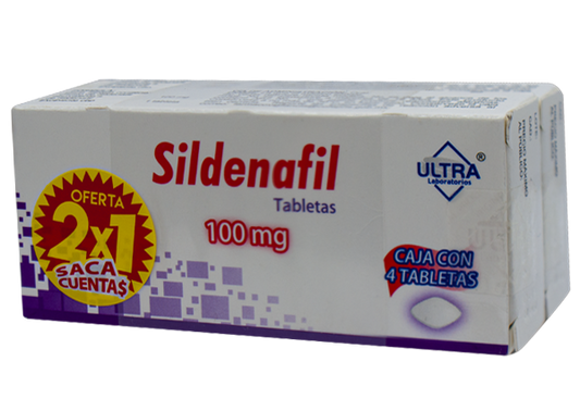 SILDENAFIL 2X1 4 TAB 100 MG