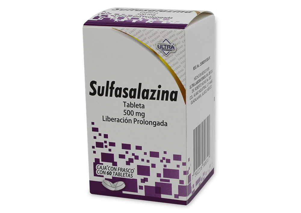 SULFASALAZINA 60 TAB 500 MG