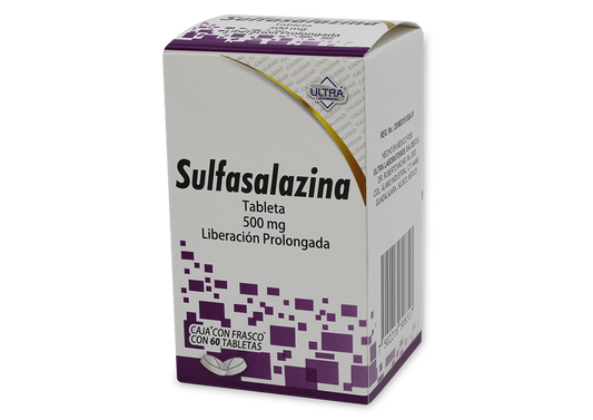 SULFASALAZINA 60 TAB 500 MG