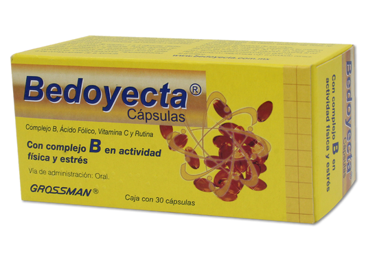 BEDOYECTA 30 CAP 100/36/10/5/5/0.5 MG