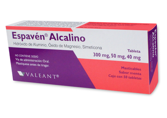ESPAVEN ALC. MAST 50 TAB MAST 300/50MG