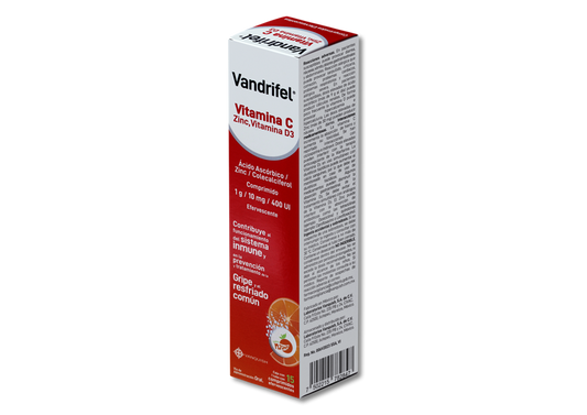 VANDRIFEL 15 COMP EFERV 1G/10MG/400UI