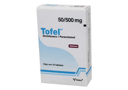TOFEL 10 TAB 50/500 MG