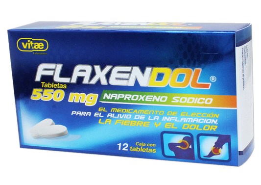 FLAXENDOL 12 TAB 550 MG