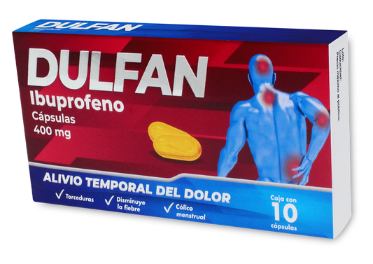 DULFAN 10 CAPS 400 MG