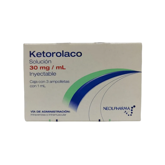 KETOROLACO INY 30MG/ 1ML 3 AMP GI