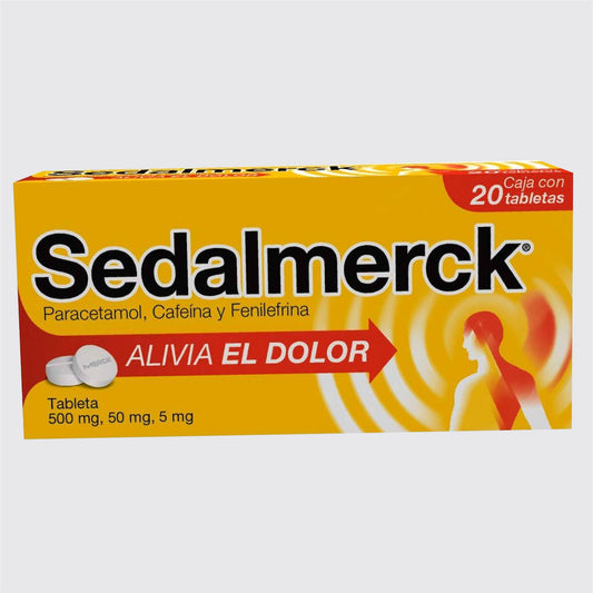 SEDALMERCK 20 TAB 50/5/500 MG